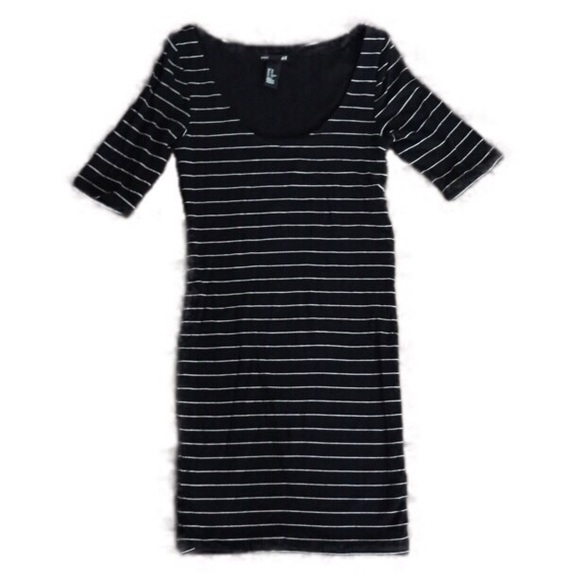 H&M Dresses & Skirts - *3/$20* H&M black and white stripe dress